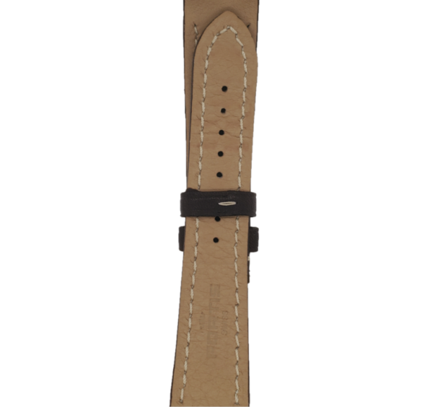 Fortis Swiss Brown Strap White Stitched Back