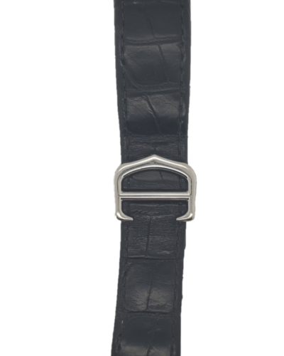 Cartier Black Leather Strap Front
