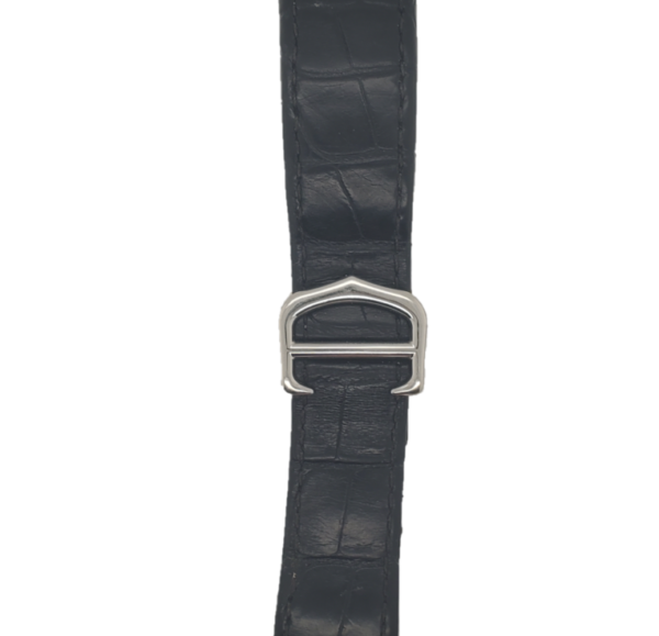 Cartier Black Leather Strap Front