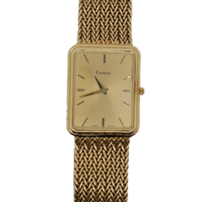 Geneve 14k Gold Watch 42g Front Face