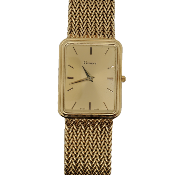 Geneve 14k Gold Watch 42g Front Face