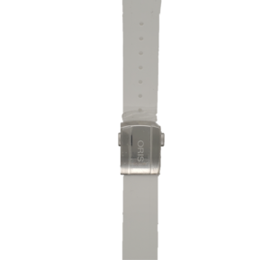 Oris White SIlicone Strap 07.418.31 Front
