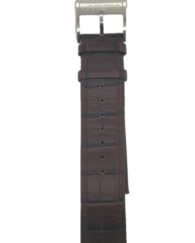 Hamilton H600327100 Handcrafted Leather Brown Strap Front