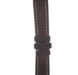 Fortis Swiss Brown Strap White Stitched Front