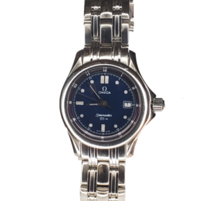 Omega Seamaster 120m Blue Dial Stainless Steel Front Face