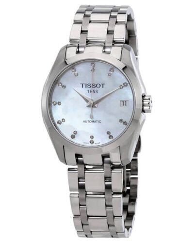 TISSOT Couturier Automatic Mother Of Pearl Diamond Dial Women's Watch T035.207.11.116.00