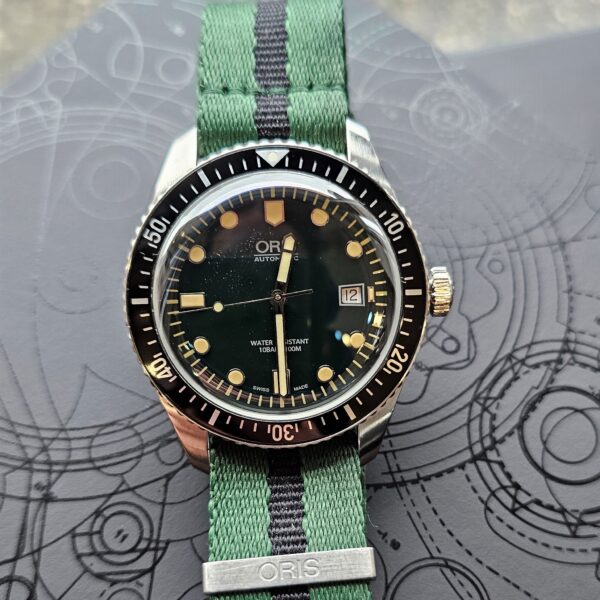 ORIS Men's Divers Sixty-Five Green Nato Strap 01 733 7720 4057-07 5 21 25FC (SOLD) - Image 3