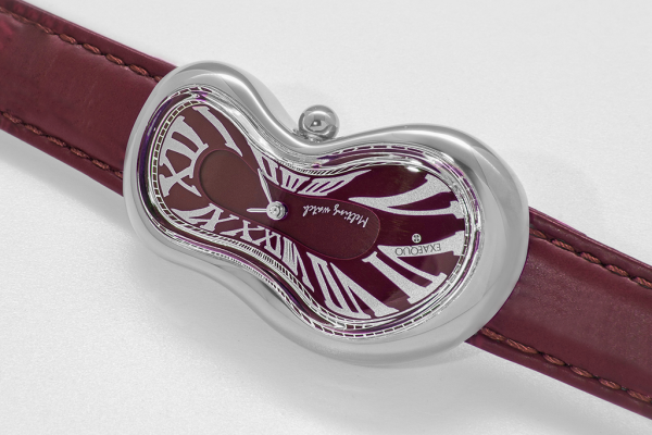 Exaequo Melting Watch Silver/Burgundy (EX0001.0006) - Image 2