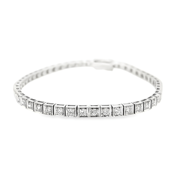 2.01CTNaturalDiamondTennisBracelet