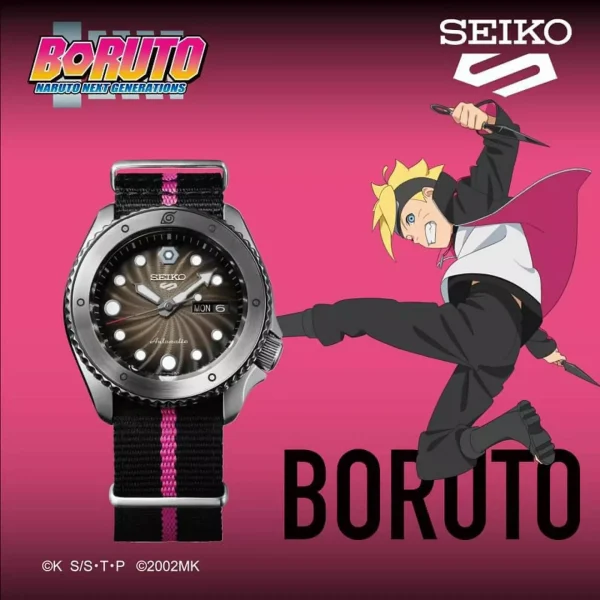 Seiko 5 Sports NARUTO & BORUTO Limited Edition - Boruto Uzumaki (SRPF65) - Image 4