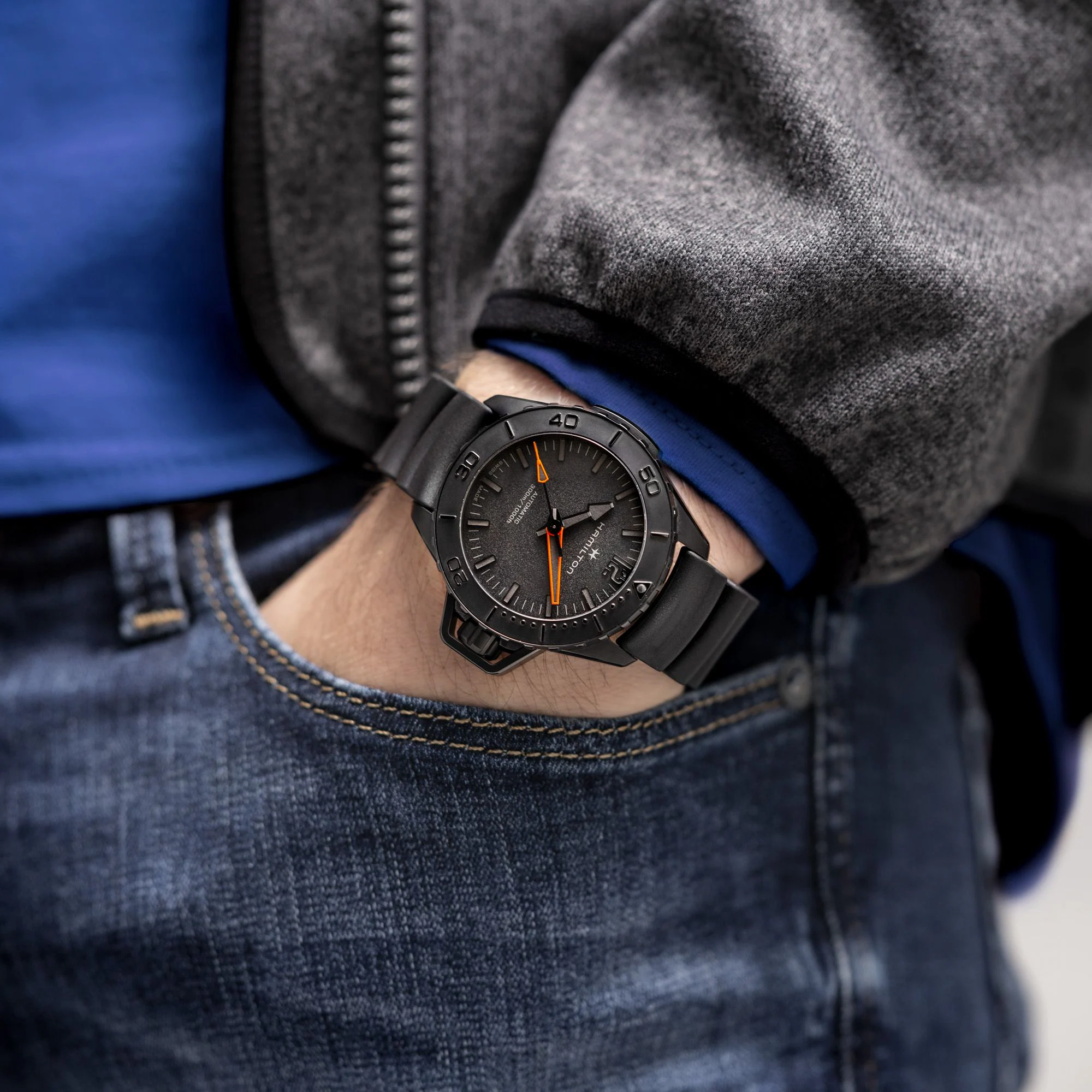 Hamilton Khaki Navy Frogman Auto (H77845330) - Image 6