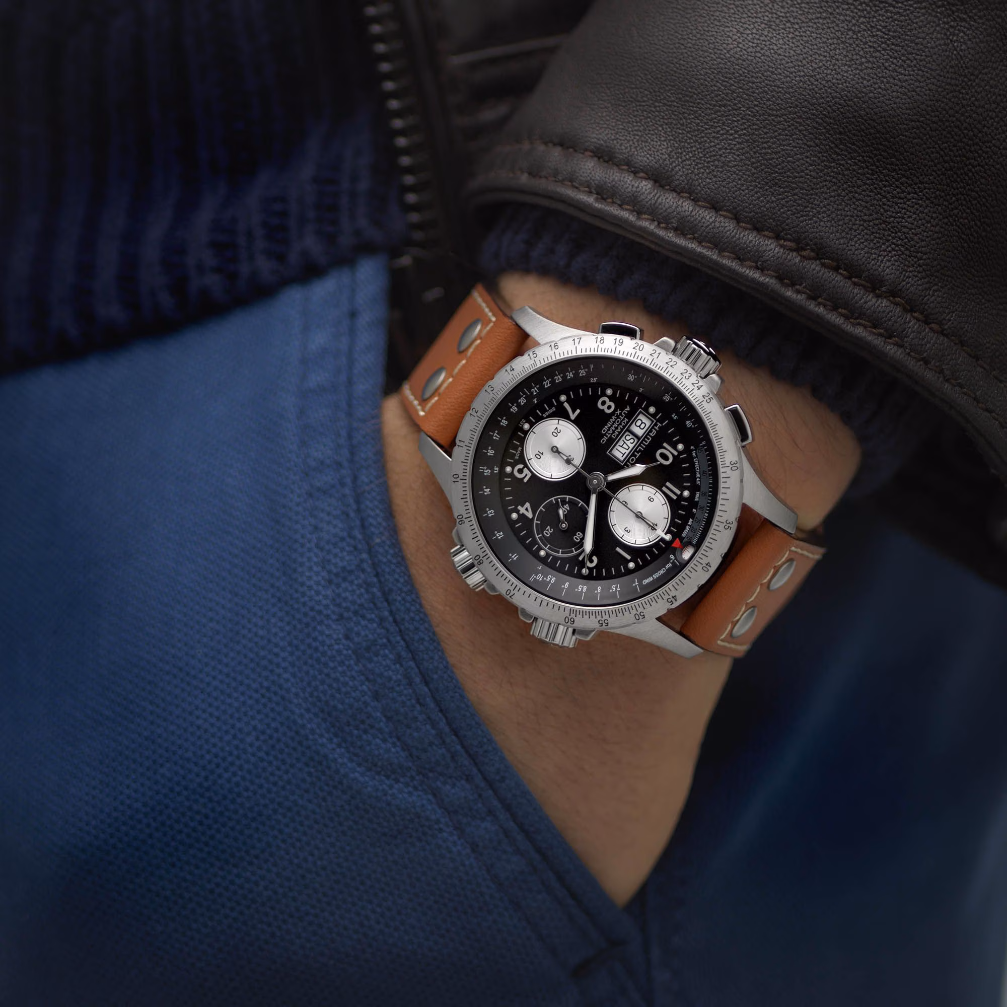 Hamilton Khaki Aviation X-Wind Auto Chrono (H77616533) - Image 16