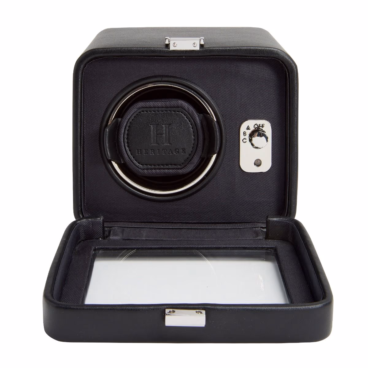WOLF Windsor Single Watch Winder With Cover (4525029) - Image 2