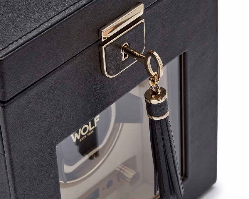 WOLF Palermo Single Winder With Jewelry Storage (213702) - Image 9
