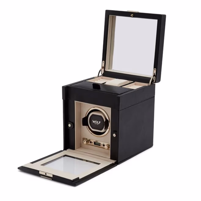 WOLF Palermo Single Winder With Jewelry Storage (213702) - Image 3