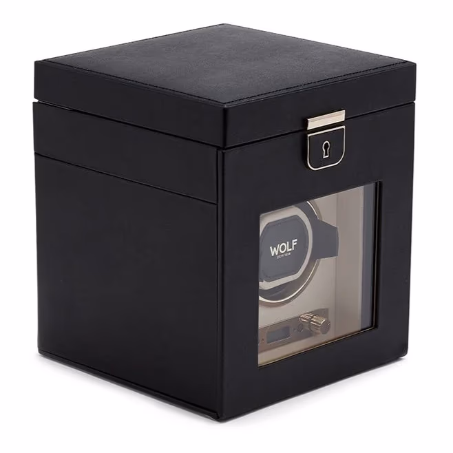WOLF Palermo Single Winder With Jewelry Storage (213702) - Image 2
