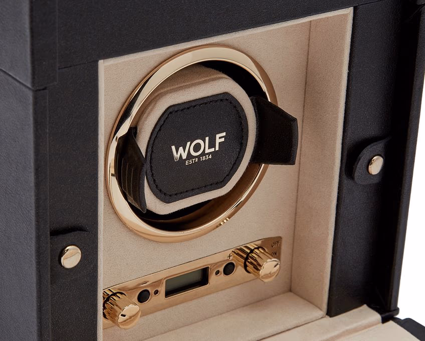 WOLF Palermo Single Winder With Jewelry Storage (213702) - Image 5
