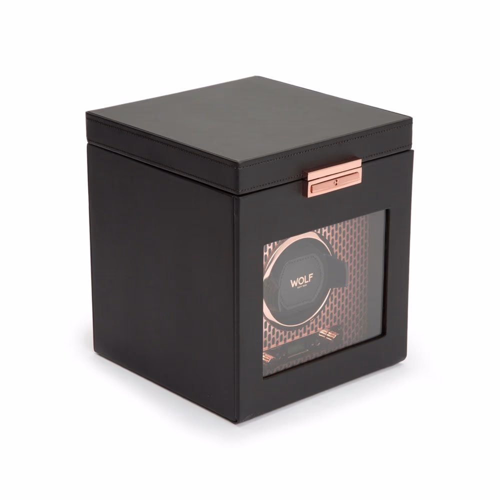 WOLF Axis Single Watch Winder With Storage (469216) - Image 2