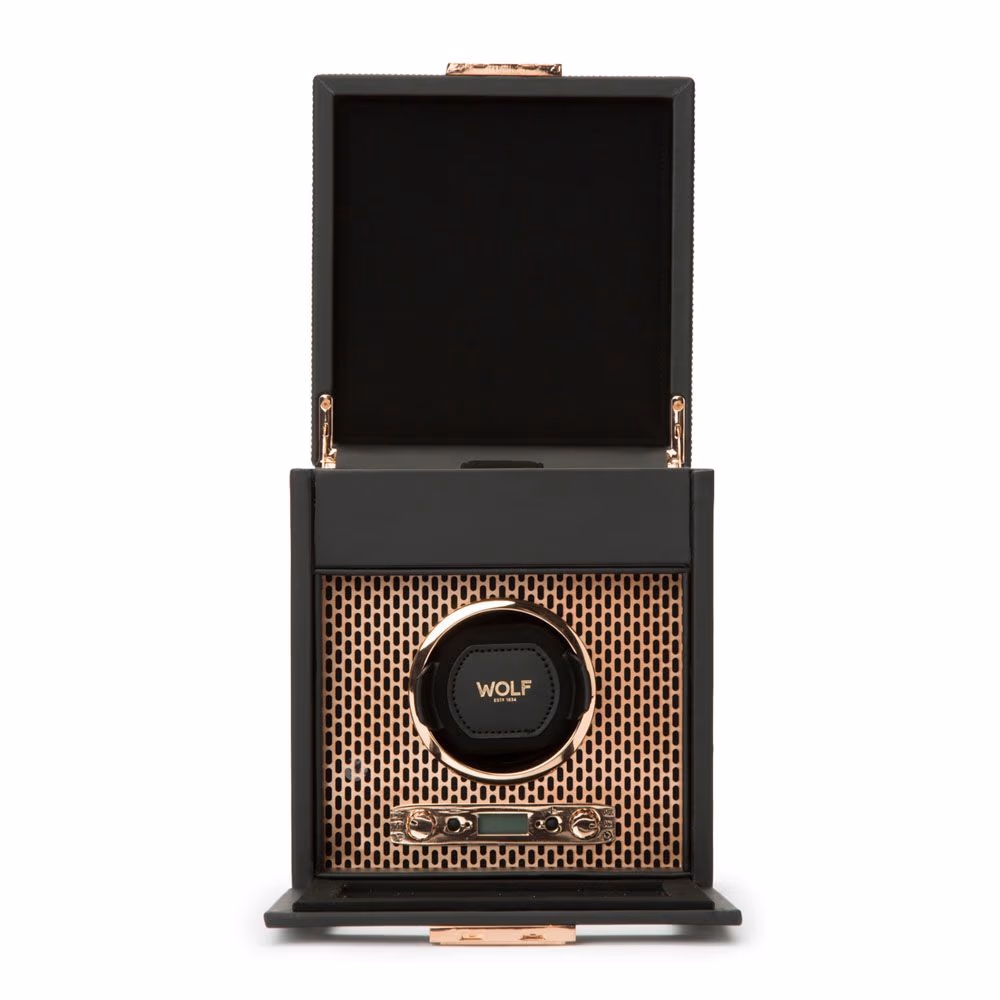 WOLF Axis Single Watch Winder With Storage (469216) - Image 4