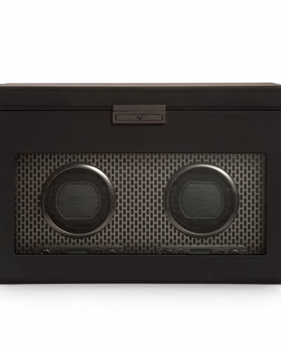 WOLF Axis Double Watch Winder With Storage (469303)