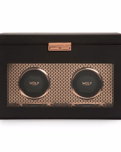 WOLF Axis Double Watch Winder With Storage (469316)