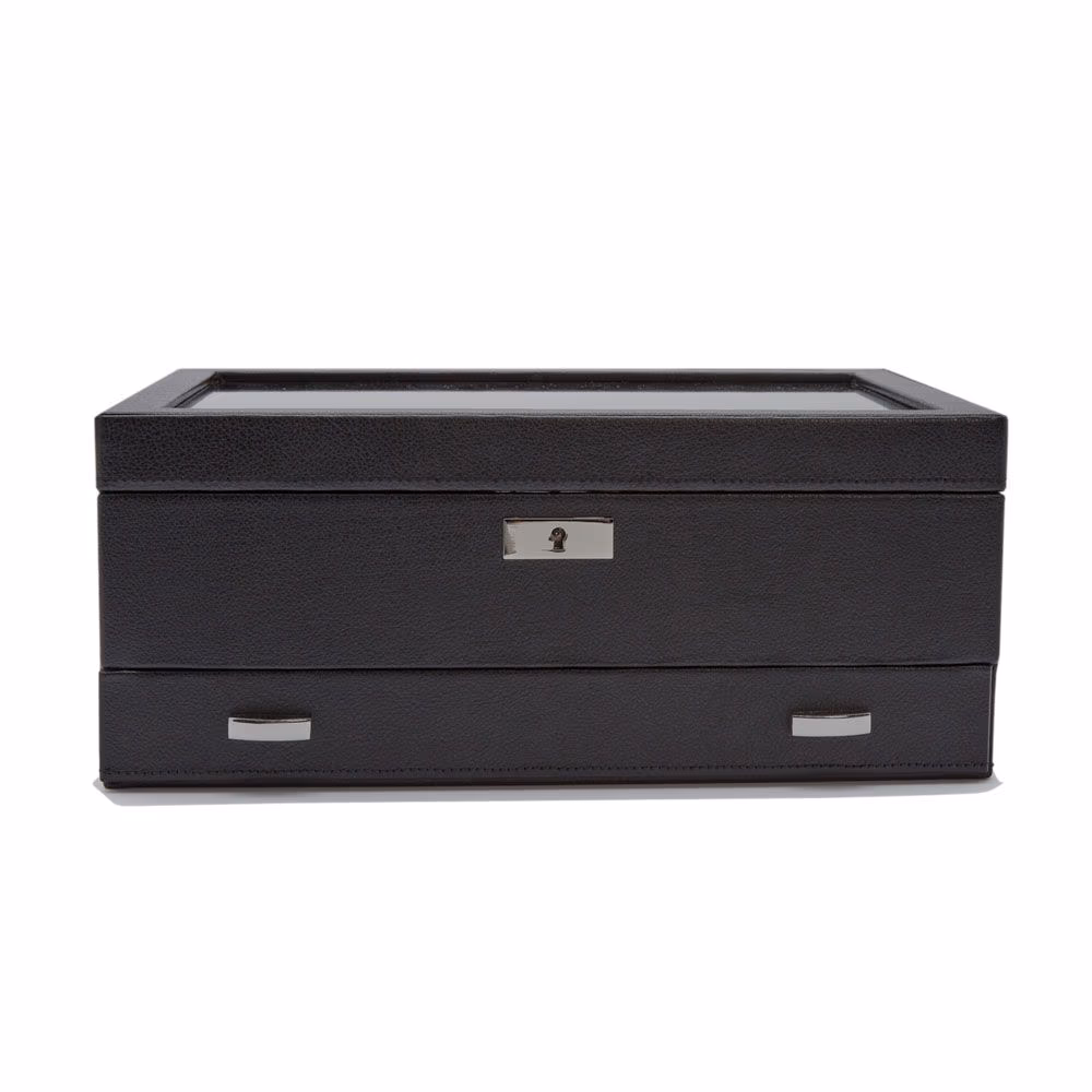 WOLF Roadster 10 Piece Watch Box With Drawer (477656)