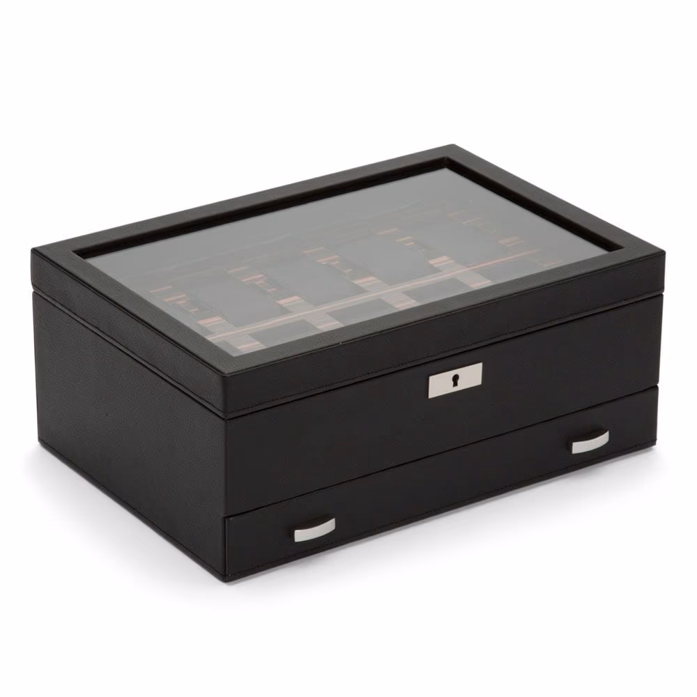 WOLF Roadster 10 Piece Watch Box With Drawer (477656) - Image 2