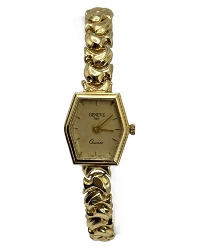 Geneve Italy Ladies Quartz 14K YG