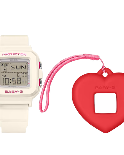 Casio Baby-G Heart Fob White (BGD-10KH-7)
