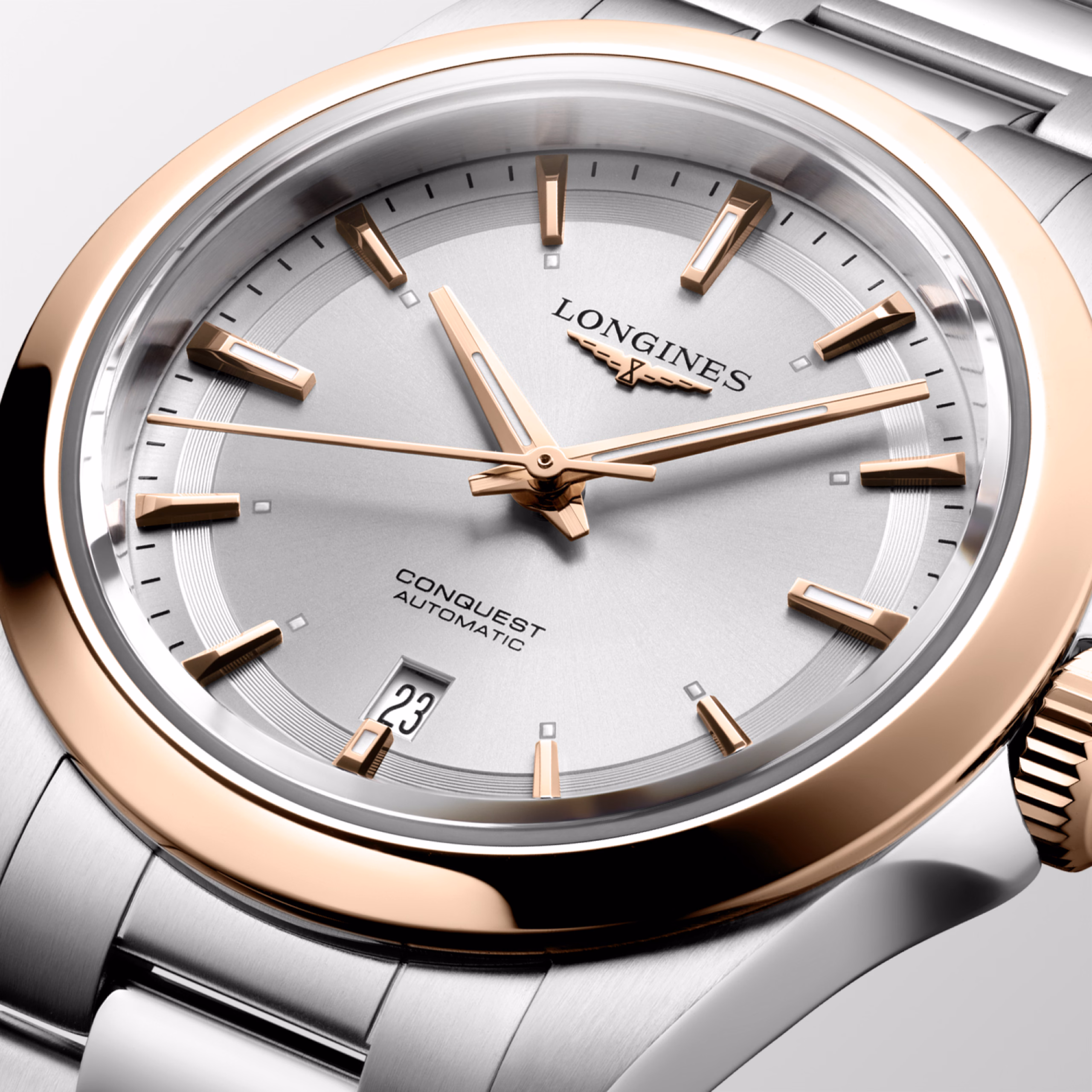 Longines Conquest Automatic 18K Rose Gold Cap 30mm (L3.320.5.72.6) - Image 4
